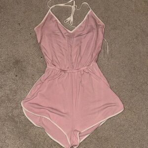 Pink Stretchy Kawaii Romper
